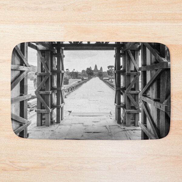Item preview, Boring black and white Angkor Wat designed and sold by RezieMart.