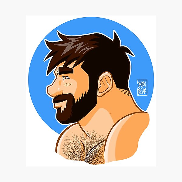 ADAM PORTRAIT - PROFILE Photographic Print