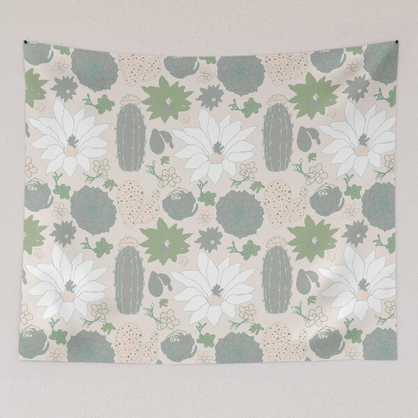 Item preview, White Cactus Floral designed and sold by StudioPosies.