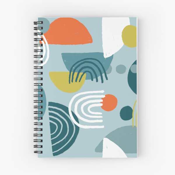 Item preview, Abstract Rainbow on Blue designed and sold by latheandquill.