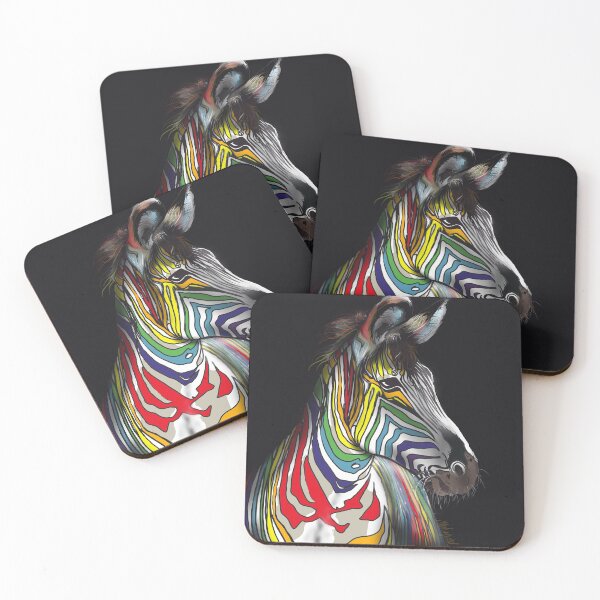 Item preview, Rainbow zebra designed and sold by Michele Winfield.