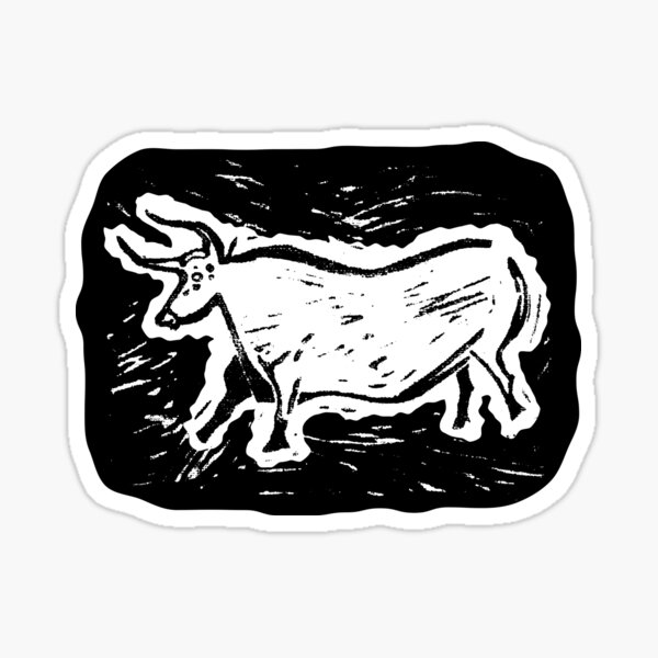 Aurochs from the Lascaux Cave Sticker