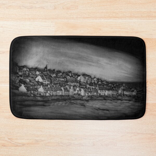 Item preview, Pittenweem West Shore - Pumpkin Carving (Black and White Version) designed and sold by Moti Black.