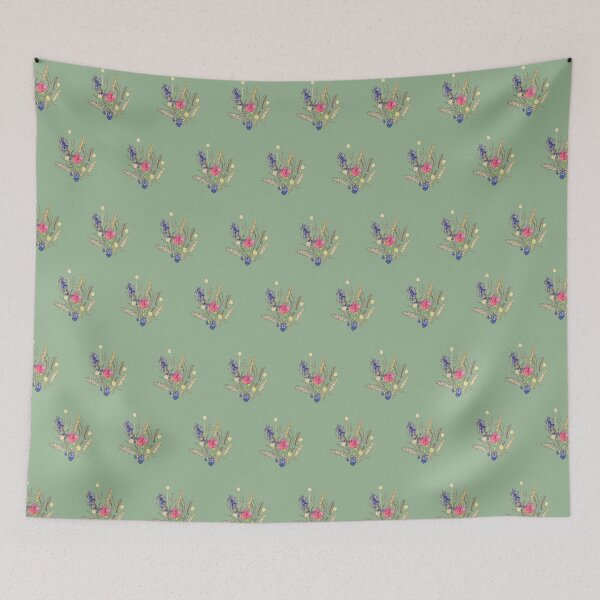 Item preview, dried flower bouquet pattern_green designed and sold by kobaco.