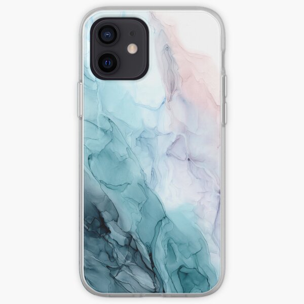 Beachy Pastel Flowing Ombre Abstract 1 iPhone Soft Case