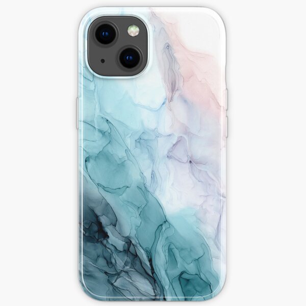 Beachy Pastel Flowing Ombre Abstract 1 iPhone Soft Case