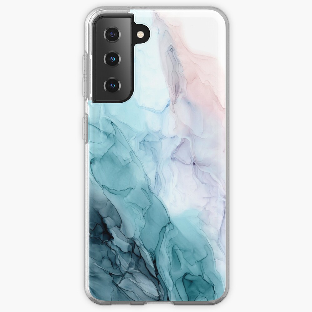 Beachy Pastel Flowing Ombre Abstract 1 Samsung Galaxy Phone Case