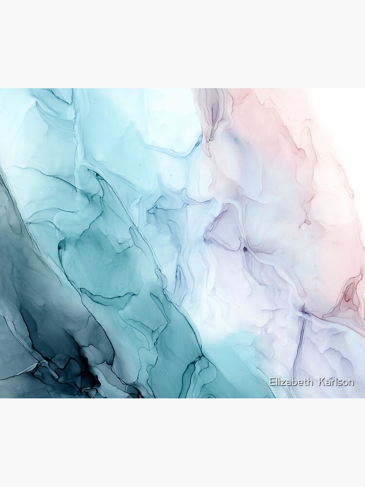 Disover Beachy Pastel Flowing Ombre Abstract 1 | Shower Curtain