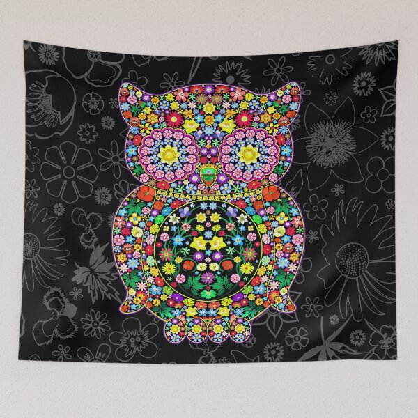 Item preview, Owl Zentangle Floral designed and sold by BluedarkArt.