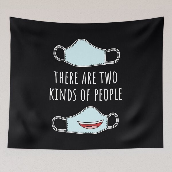 Item preview, Two kinds of people wearing masks /w dark background. designed and sold by brigach.
