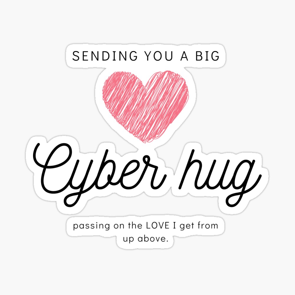 cyber hug send love online Magnet for Sale by asobicanada | Redbubble