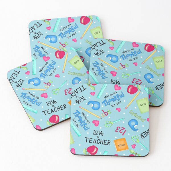 Item preview, Love a Teacher Words and Art Light Blue designed and sold by phyllisdobbs.