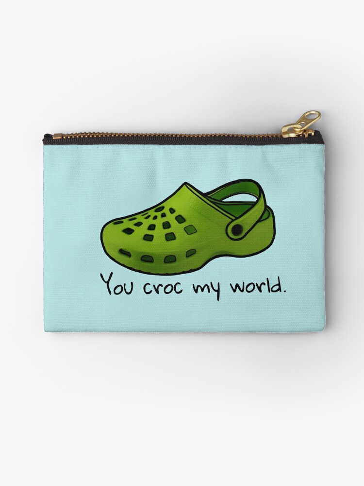 Croc cheap shoe purse