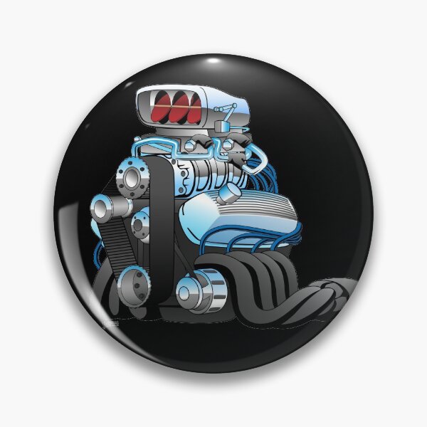 Item preview, Hotrod Racing Car Engine Cartoon Illustration designed and sold by hobrath.