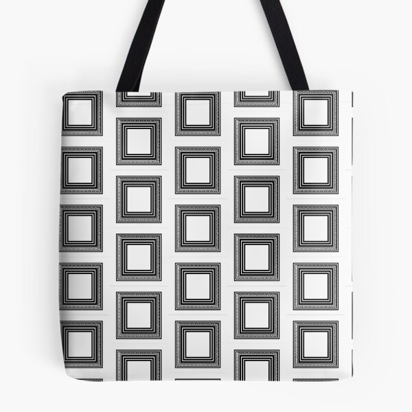 Item preview, BLACK AND WHITE GEOMETRIC GRAPHIC DESIGN SQUARES AND ANGLES designed and sold by Overthetopsm.