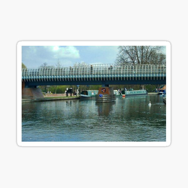 Wharf Road Bridge - Newbury, England Sticker