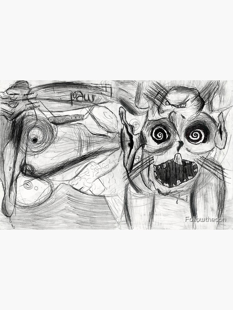 "Spiraled Eyes Two Faces Giant Exploding Ear With Meat Zeppelin