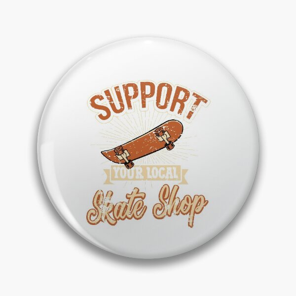 Item preview, Support Local Skate Shop Skateboard Longboard Retro Gift Design designed and sold by James  L..