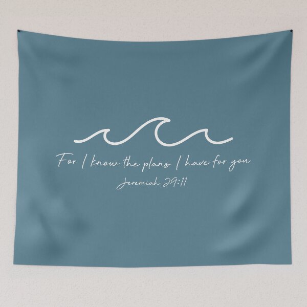 Item preview, Jeremiah 29:11 Waves, White designed and sold by move-mtns.