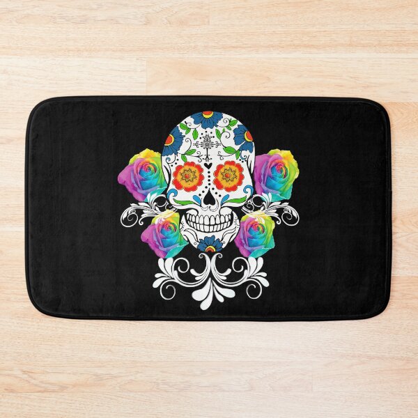 Item preview, Colorful Day of the Dead Sugar Skulls designed and sold by Atteestude.