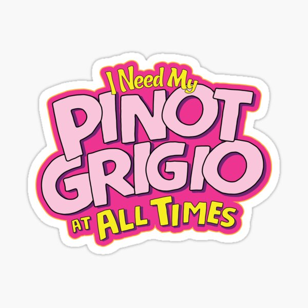 Artikel-Vorschau von Pinot Grigio Aufkleber, designt und verkauft von mkarap.