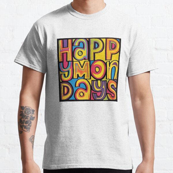 Vintage 1991 HAPPY MONDAYS Live Tour Concert rare promo 90s 80s T-shirt