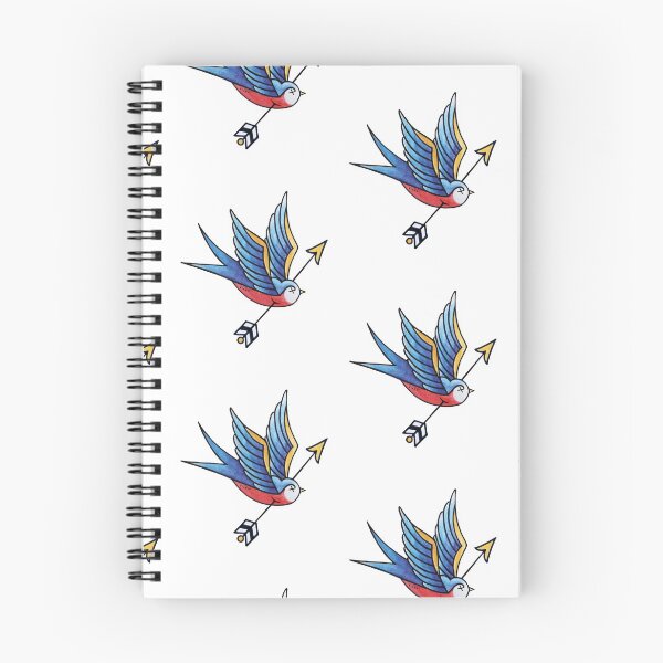 Item preview, Wounded blue swallow tattoo designed and sold by emeteneme.