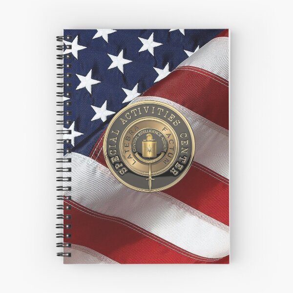 Item preview, CIA Special Activities Center - SAC Emblem over American Flag designed and sold by Serge Averbukh Art Studio.