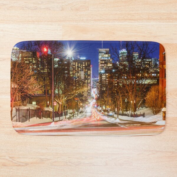 Item preview, Light trails downtown Montreal designed and sold by RezieMart.