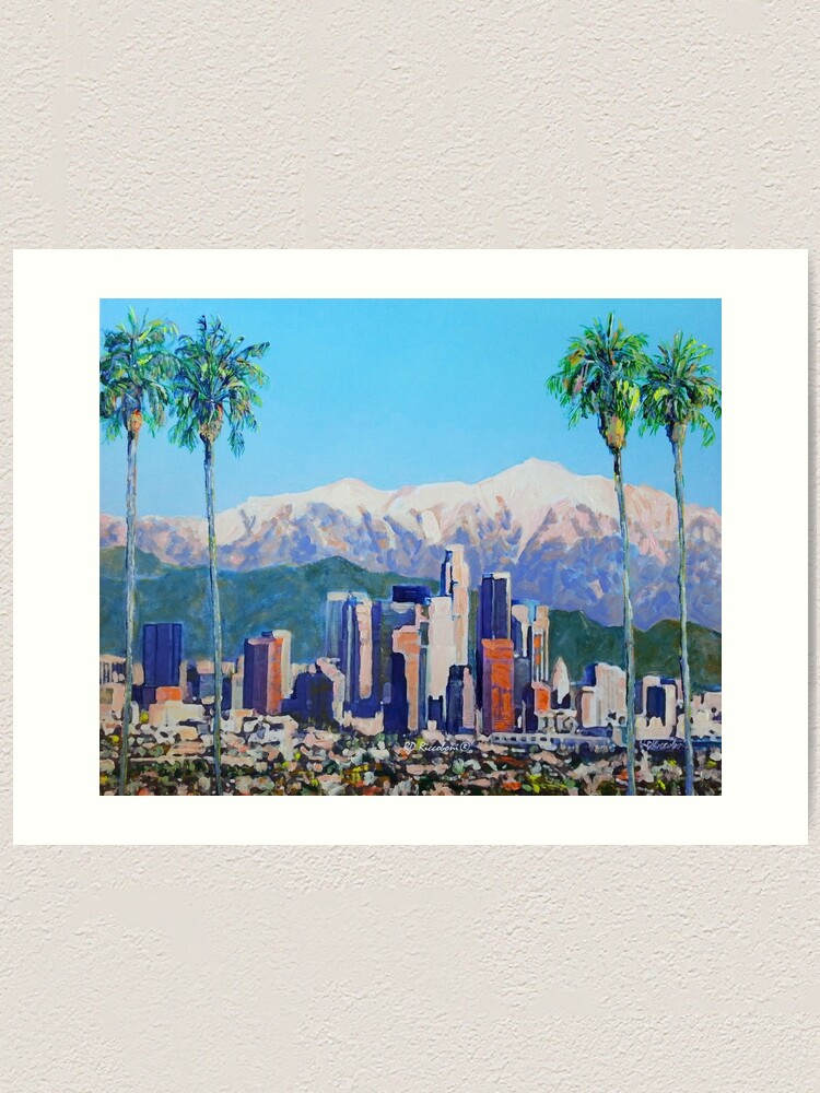 Skyscrapers against Mountains - Los Angeles, California