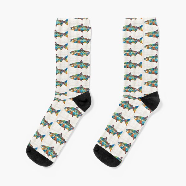 salmon colored socks