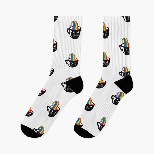 Item preview, rainbow. cat. coffe, coffee cup. funny cats designed and sold by SyahrulPopArt.