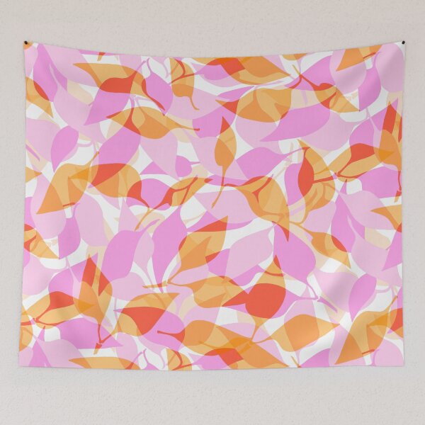Item preview, Fresh Leaves | Peach • Orange • Cool Pink designed and sold by L Diane Johnson.