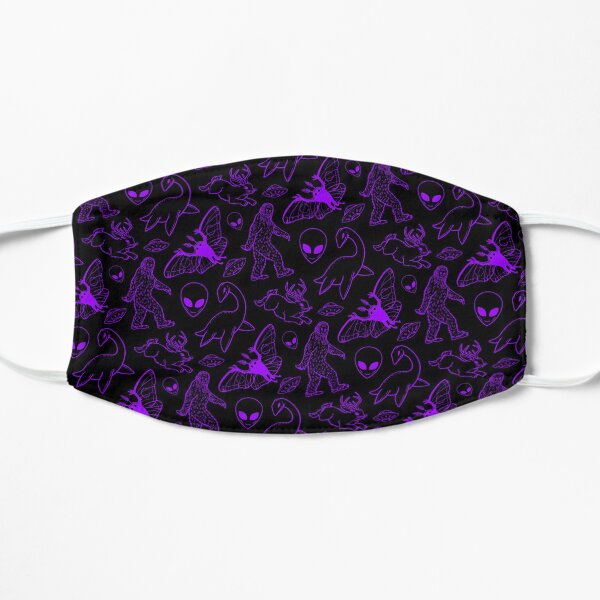 Cryptid Pattern (Purple Lines) Mask