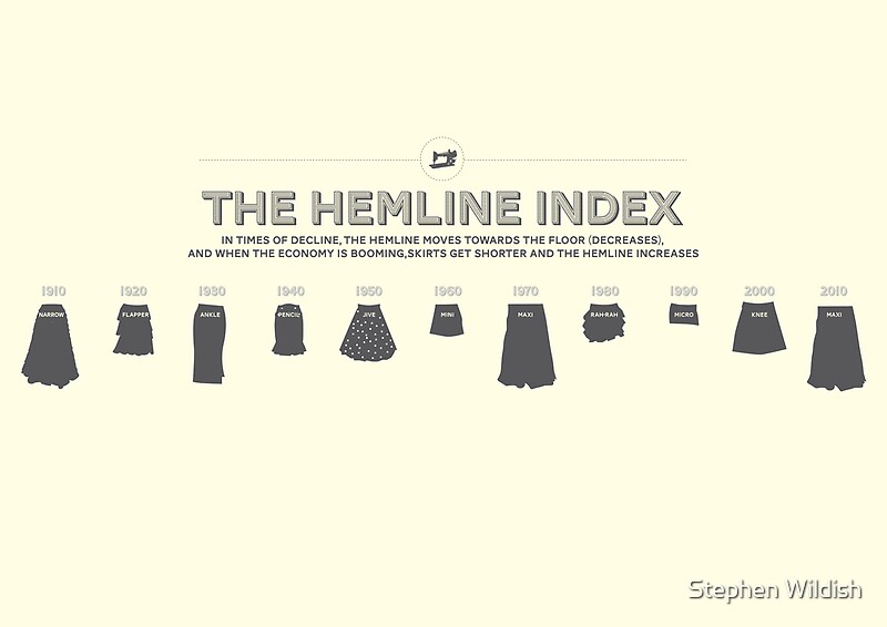 "The Hemline Index" by Stephen Wildish Redbubble