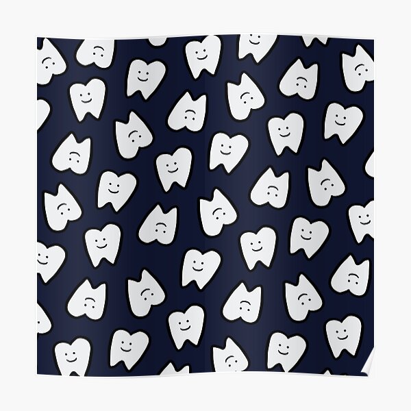 “Happy Tooth” Poster for Sale by brytieboo | Redbubble