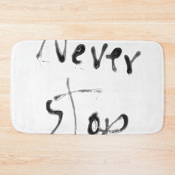 Item preview, Never Stop handwriting in black and white designed and sold by Mrvell.