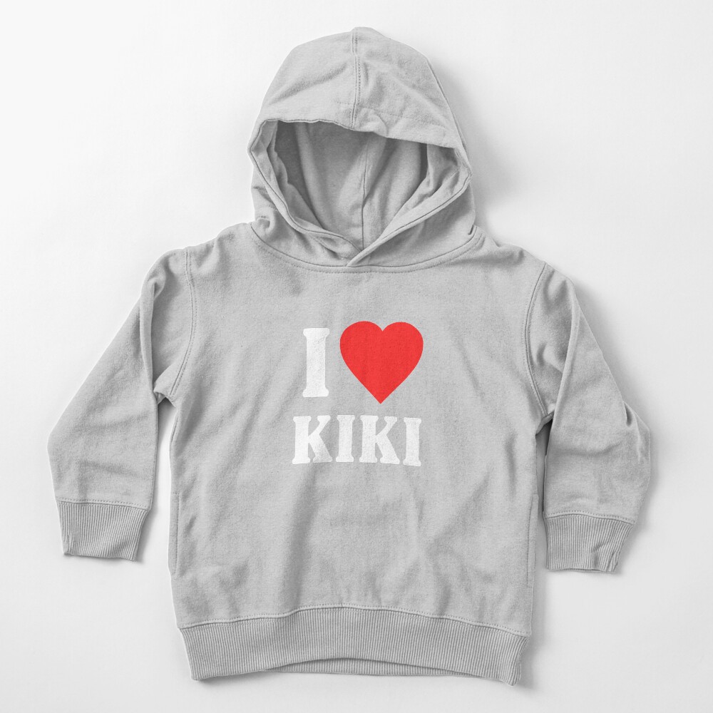 I Love Kiki Toddler Pullover Hoodie