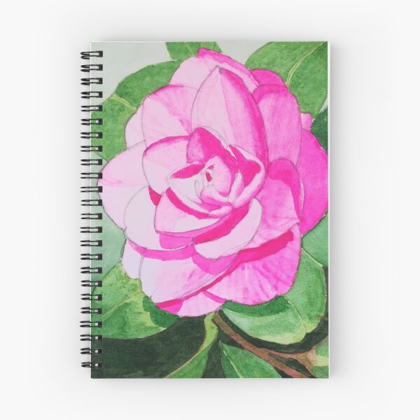 Item preview, Single Pink camellia watercolour flower painting designed and sold by esvb.