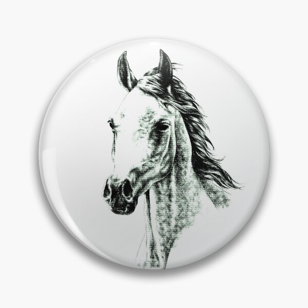Artikelvorschau, Arabian Horse Portrait (heller Hintergrund) entworfen und verkauft von MMMSdesigns.