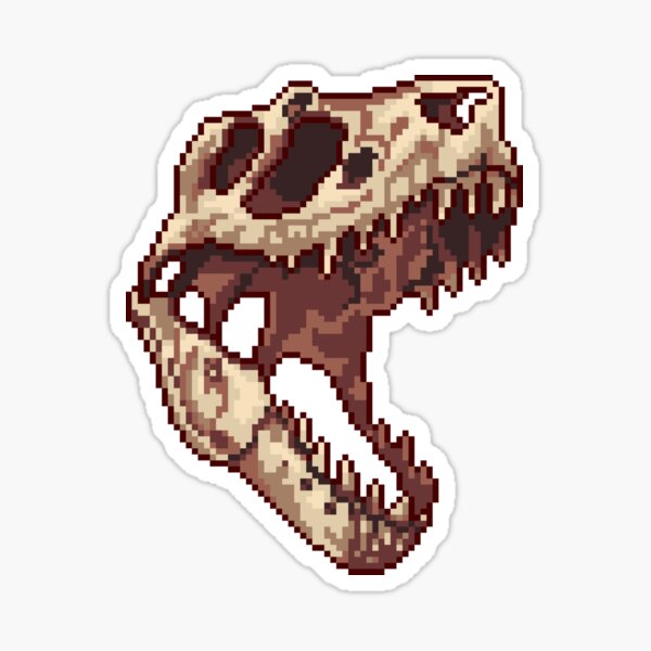 Tiny T-Rex skull Sticker