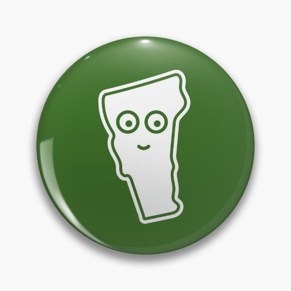 Item preview, Vermont Face on Green Character Icon Cartoon designed and sold by npdstudio.