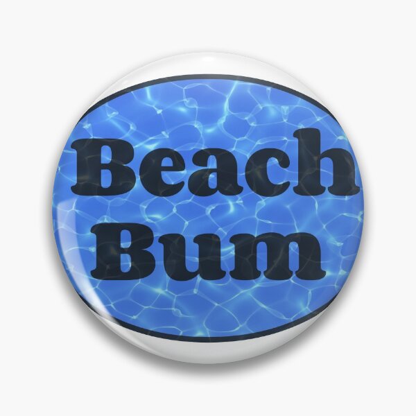Item preview, Beach Bum Oval Sticker (Pool Ripples) designed and sold by squarebubble.