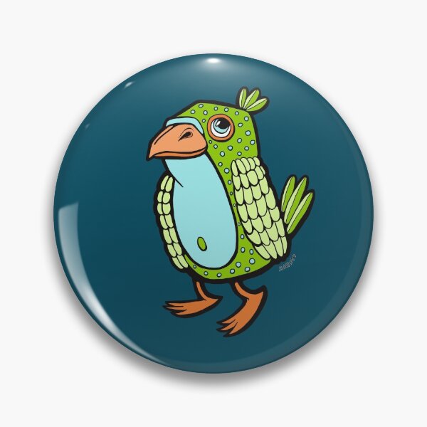 Aperçu de l'œuvre Oiseau gai en Aqua et vert créée et vendue par Sarmo.