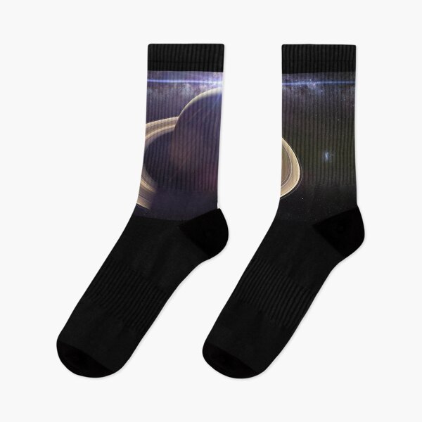Item preview, the planet Saturn with the Sun and the galaxy designed and sold by DottedYeti.