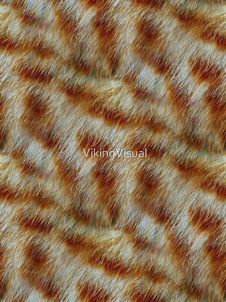 Discover Orange Tabby Kitty Fur Texture Leggings