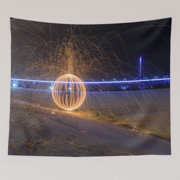 Item preview, An orb with Champlain bridge background designed and sold by RezieMart.