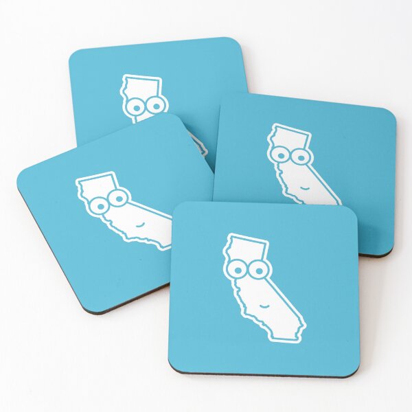 Item preview, California Face on Ocean Blue Character Icon Cartoon designed and sold by npdstudio.