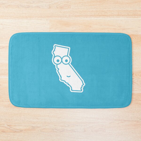 Item preview, California Face on Ocean Blue Character Icon Cartoon designed and sold by npdstudio.