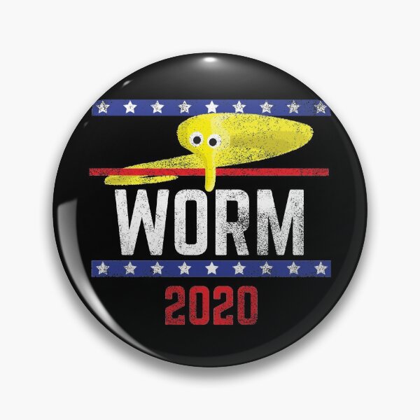 Item preview, Yellow Worm On A String Meme. Retro Style Magic Fuzzy Worm for President 2020 designed and sold by Good-Find.
